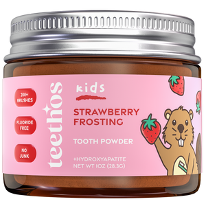 Antiplaque Toothpowder - Fluoride Free (Strawberry Frosting)