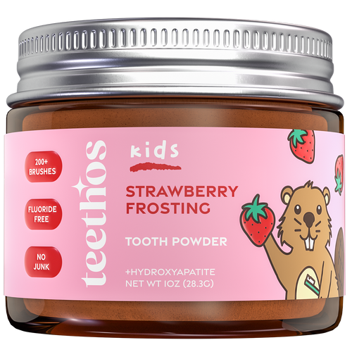 Antiplaque Toothpowder - Fluoride Free (Strawberry Frosting)